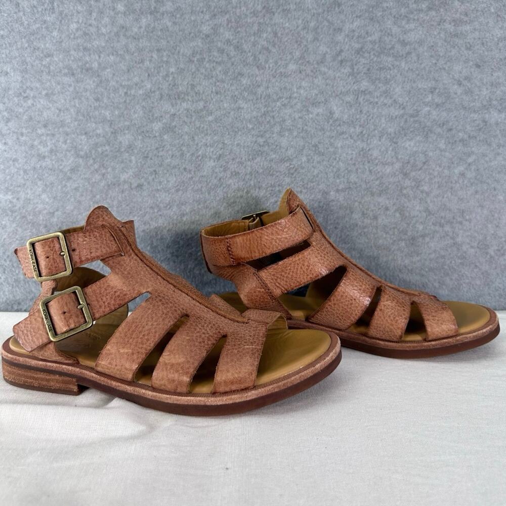 Kork Ease Woman’s sz 6 Leather Buckle Baltea Gladiator Sandals BOHO Classic Flat